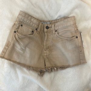 Free People Nude Denim Shorts 24